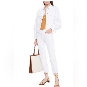 NWT $278 JBrand Oversized White Denim Jacket XS